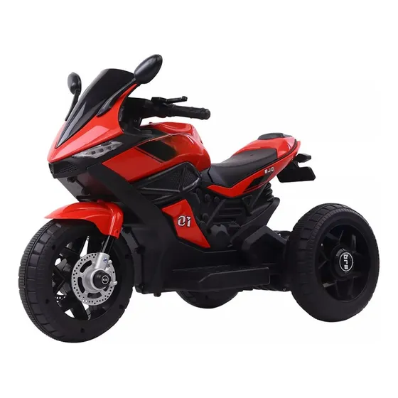 Moto Eléctrica Con Tres Ruedas Niño Color Rojo