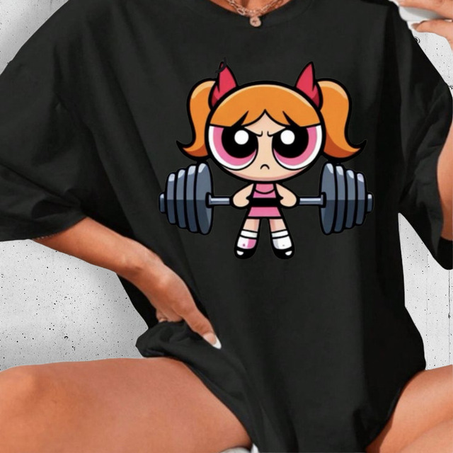 T-shirt Camisetão Algodão Feminino Gym Larga Blusão Treino