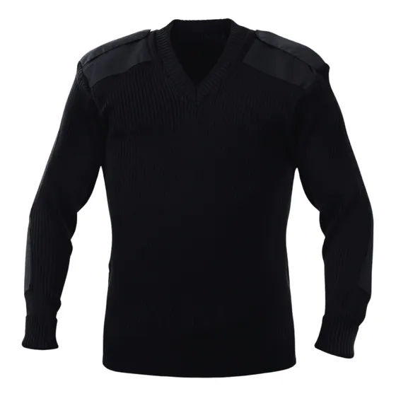 Buzo Táctico Tricota De Lana Hilo Escote V Uniforme 