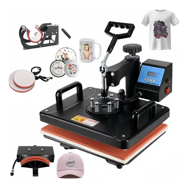 Maquina De Sublimacion 5 En 1 Estampadora Sublimadora