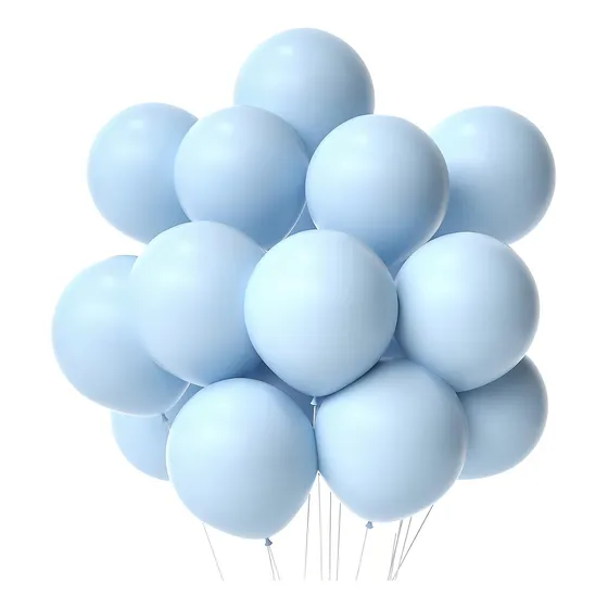 Globos Pastel Perlado X 50 De 9 Pulgadas Cotillon Color Celeste