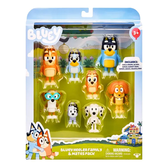 Bluey Y Su Familia Y Amigos Coleccion De Figuras Juguetes