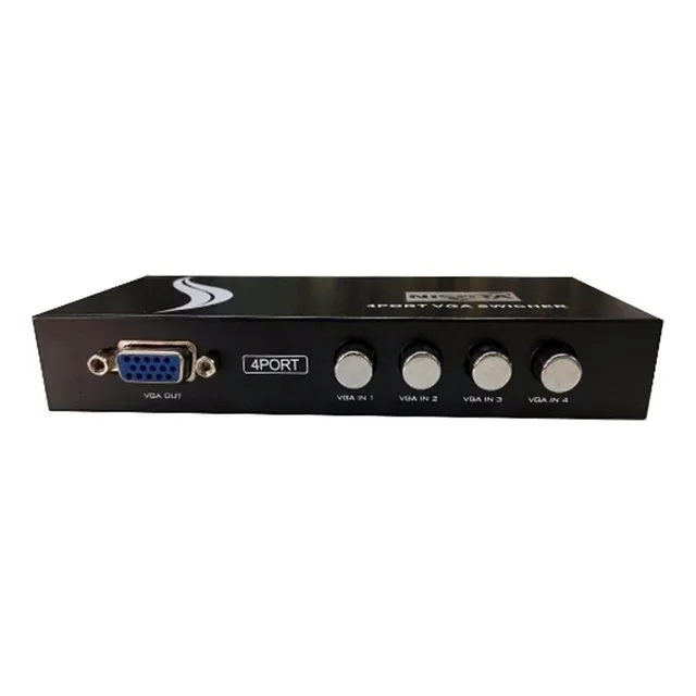 Switch 4 Puertos Vga Nisuta Ns-swvg4 Manual 4 Pc 1 Monitor