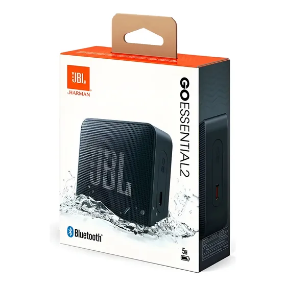 Parlante Jbl Go Essential 2 Usb-c Bluetooth Ip67 Negro Negro | Cuotas sin interés