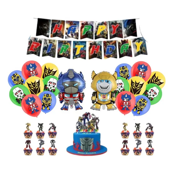 Set Decoración Globos Varios Diseños Infantiles