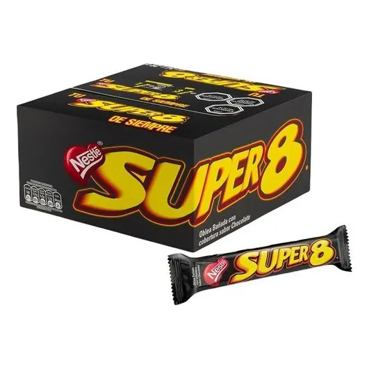 Caja Super 8 Oblea Bañada  24x29g