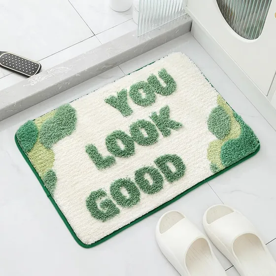 Look Good Rug Tapete Baño Para Antideslizante Absorbente