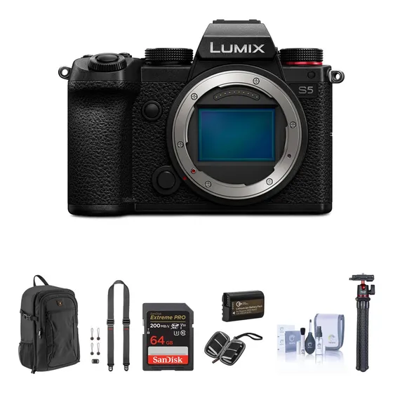 Câmera Panasonic Lumix Dc-s5 Sem Espelho 24,2 Mp 4k 60p
