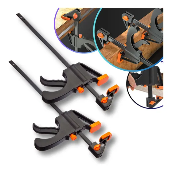 Kit 2 Grampo Sargento Aperto Rápido Marceneiro Garra 265mm