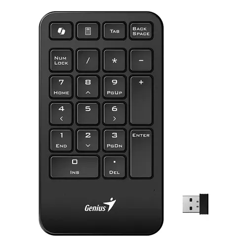 Teclado Numérico Inalambrico Genius Usb Numpad 1000 Teclado Negro Idioma Inglés Internacional