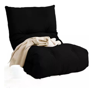 Almofada Futton Esteira Colchonete Descanso Cama Preto Almofada Futton Esteira Colchonete Descanso Cama Preto
