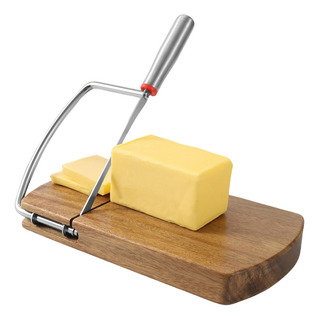 Sc Tábua De Corte De Queijo Com Cortador De Fio De 9,2 X Sc Tábua De Corte De Queijo Com Cortador De Fio De 9,2 X