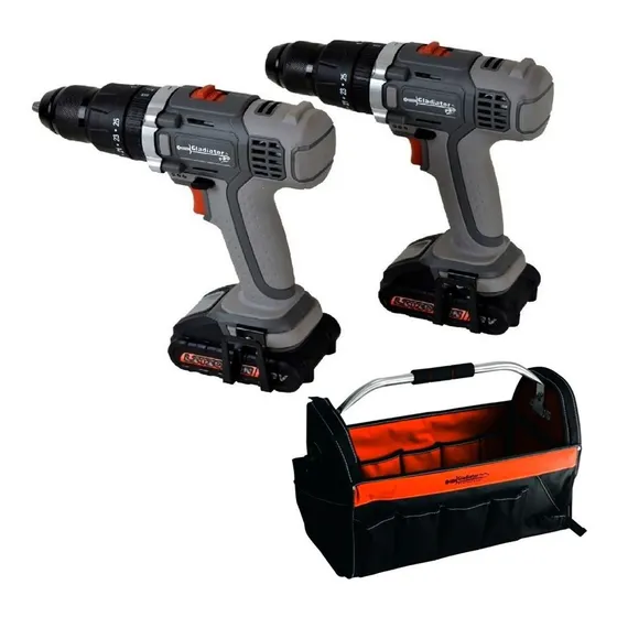 Kit 2 Taladros Percutores Gl 2tp813/18k2 18v + Bolso - Ynter