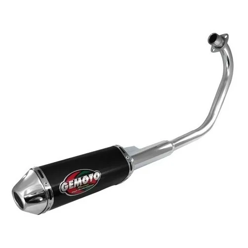 Caño Escape Gemoto Racing Negro Para Cg - Nany Motos