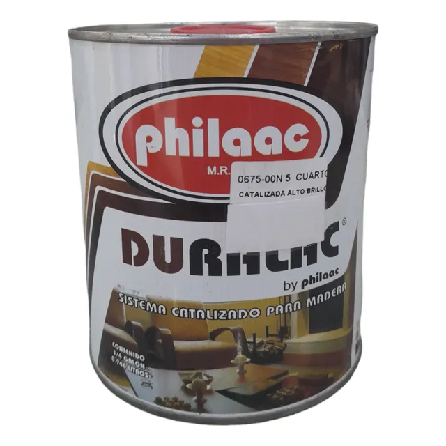 Laca Catalizada Brillante 1/4 Galon Philaac 
