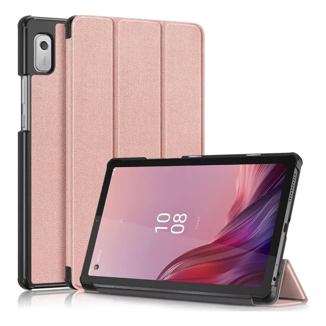 Funda Smart Para Lenovo Tab M9 2023 Tb-310 Rosa Oro
