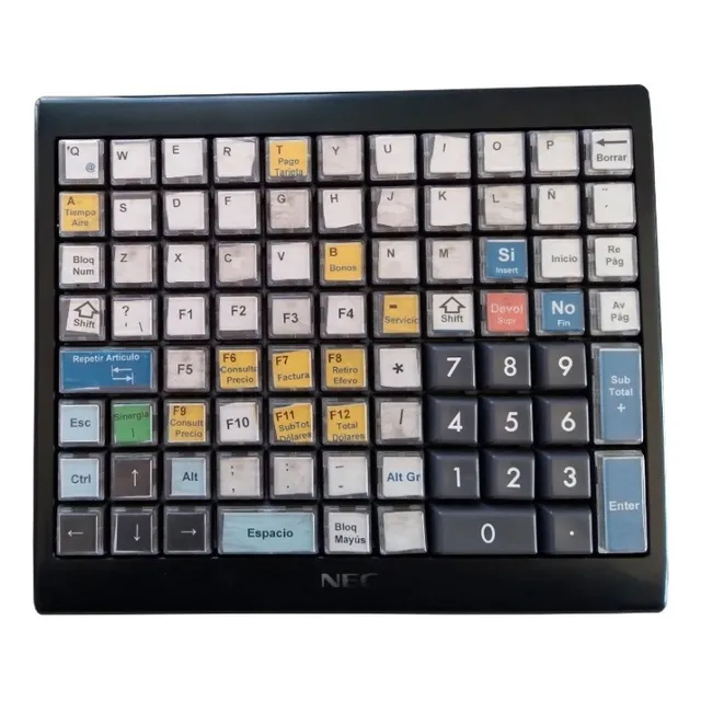 Teclado Programable Nec Para Punto Venta Negocio Tipo Oxxo