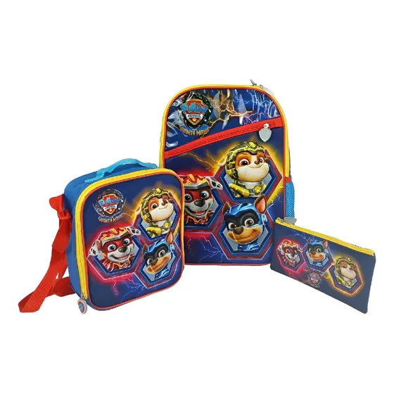 Mochila Paw Patrol Set 3d Tamaño Ofice Para Niños/ Escolares