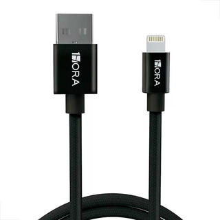 Cabo Carregamento/dados Usb Para Lightning Trançado 1m Preto Cabo Carregamento/dados Usb Para Lightning Trançado 1m Preto