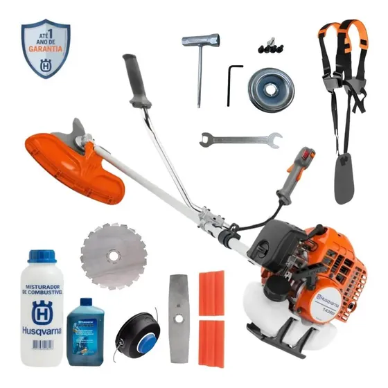 Roçadeira Husqvarna Gasolina 143r-ii 41,5cc Uso Profissional