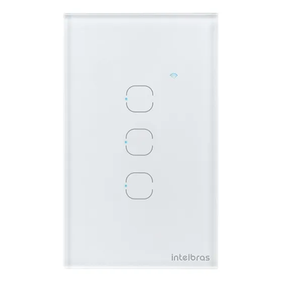 Interruptor Smart Touch Wi-fi 3 Teclas Ews 1003 Intelbras Branco
