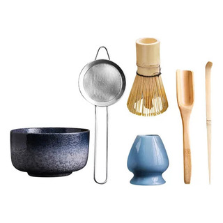 Set De Regalo De 6 Piezas Con Agitador, Cuenco De Té Y Colad Set De Regalo De 6 Piezas Con Agitador, Cuenco De Té Y Colad