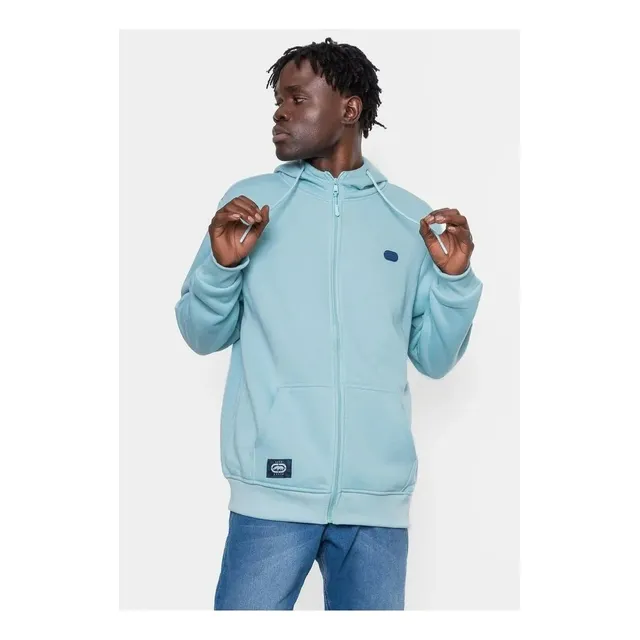 Moletom Ecko Fashion Basic Aberto Verde Claro