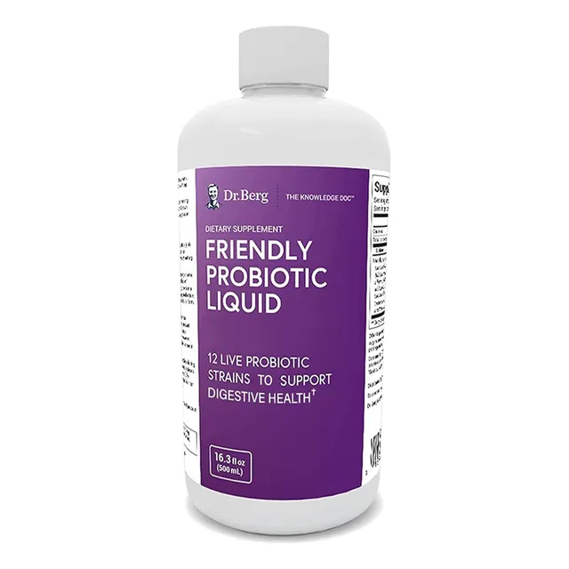 Probiótico Liquido Amigable Dr. Berg 500 Ml Sabor Sin Sabor