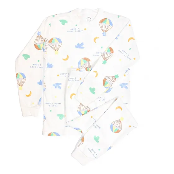 Pijama Niño Niña Infantil Invierno Pimenton Globos Algodon