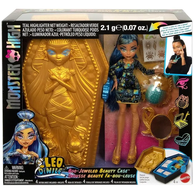 Muñeca Monster High Cleo De Nile Glam Case Con Accesorios