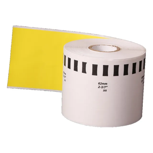 100 Rollo Tipo Brother De 62 Mm De Color Tipo Dk2205 Brother