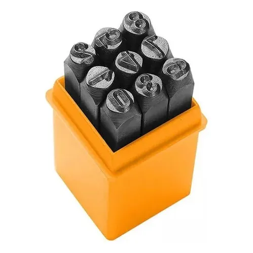 Juego De Troqueles Numéricos 6mm 9pzas Marca Tolsen