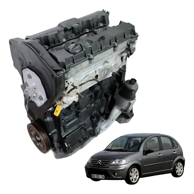 Motor Parcial Citroen C3 1.6 16v 2004 Tu5jp4 Usado