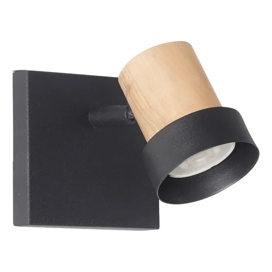 Aplique Pared 1 Luz España Madera Led Gu10 Vg