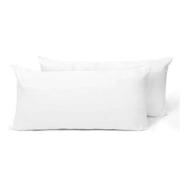 Almohadas 2 Pack King Size Microfibra Media. Blancos Azteca.