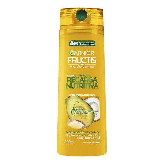  Shampoo Fructis Oil Repair 3 Recarga Nutritiva 200 Ml