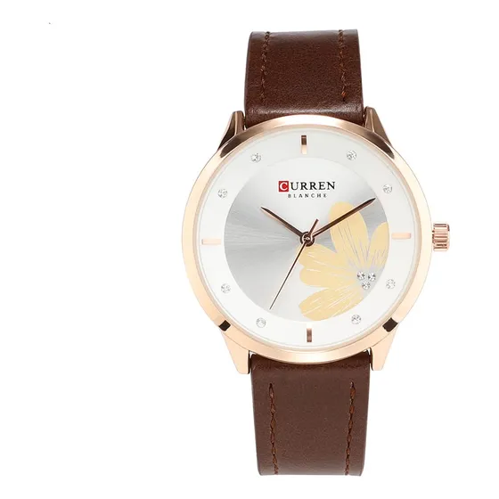 Espectacular Reloj Curren De Dama 9048-4