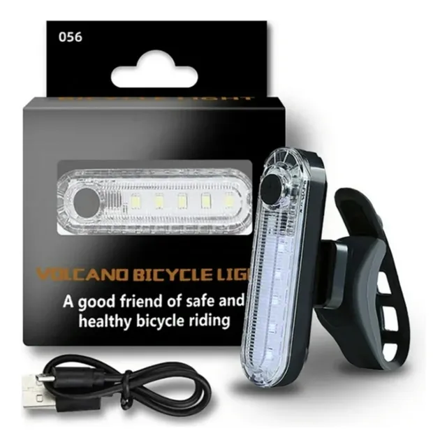 Luz Trasera Led Recargable Usb Bicicleta