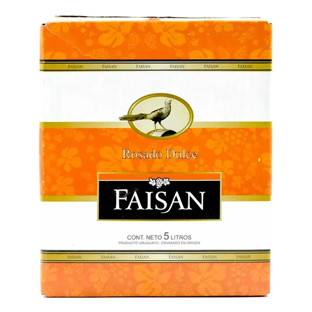 Vino Faisán 5 Litros (lts) Caja Rosado Dulce Suchina S.a