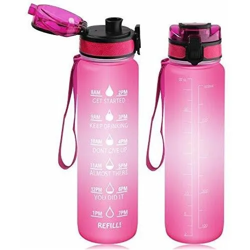 Mejor Botella De Agua Deportiva - 32oz Grande - Flujo Cvncd