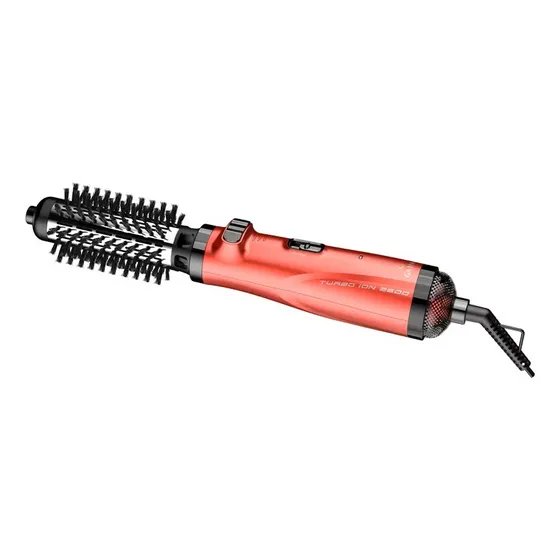 Cepillo Secador Gama Turbo Ion 2600 Seca Alisa Y Modela Rojo