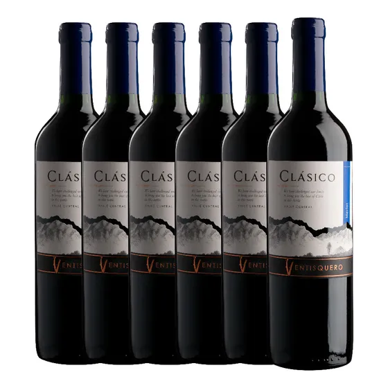 Vino Ventisquero Clásico Merlot 750ml X 6 Unidades