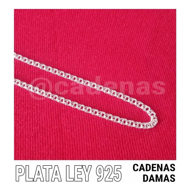 Cadena De Dama Plata Ley 925 - 100% Garantizada