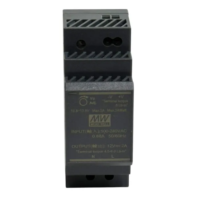 Fuente De Poder  12vdc / 2 Amp Hdr-30-12    - Mean Well -