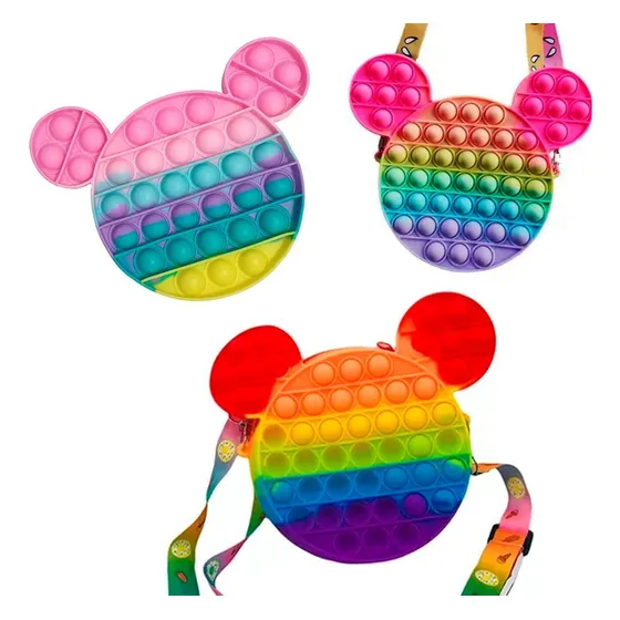 Juego Pop It Cartera Popit Con Correa Niña Niño Anti Estrés