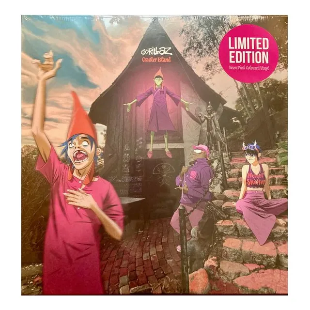 Gorillaz Cracker Island Pink Neon Edition Vinilo Nuevo