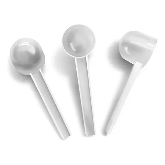 Scoop Cuchara Medidora para Creatina 3 Unidades Color Blanco Marca NutricionOnline