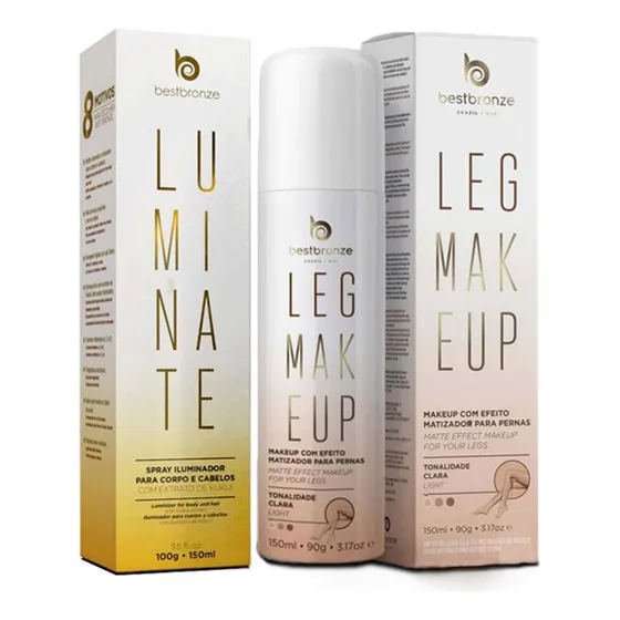 Maquiagem Corporal E Iluminador Corpo E Cabelo Best Bronze