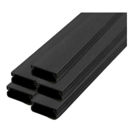 Ducto Electrocanal Negro 2m 10x20mm Pack X5 Ducto Electrocanal Negro 2m 10x20mm Pack X5