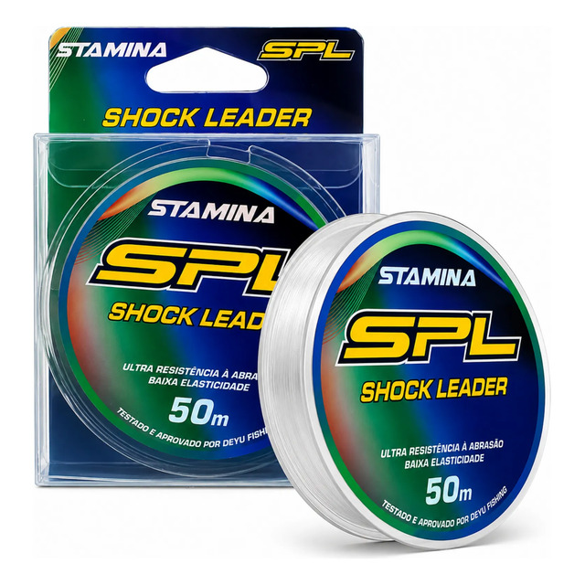 Linha Fluorcarbono Pesca Shock Leader Sem Memoria 50 Metros 0.30 Mm - 5.5kg / 12.1lbs